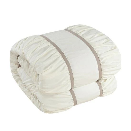 Budget đĽ Silver Orchid Monroe Beige 10-piece Bed In A Bag With Sheet Set đ - Image 7