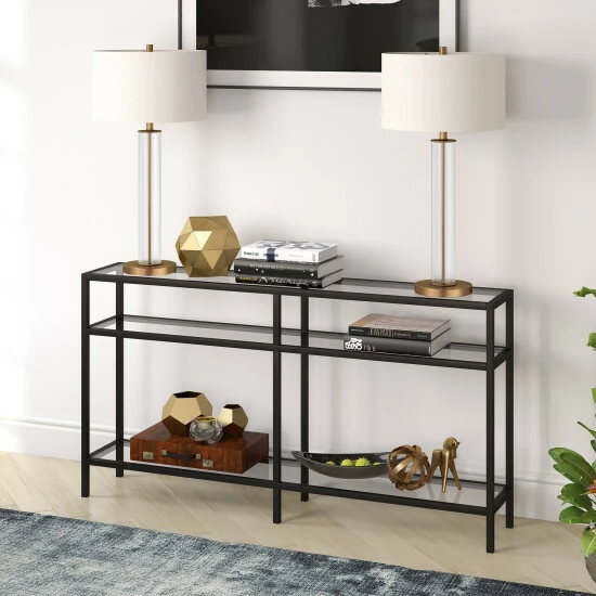 Best Sale ๐ Silver Orchid Galeen Console Table Light Satin Nickel ๐ - Image 2
