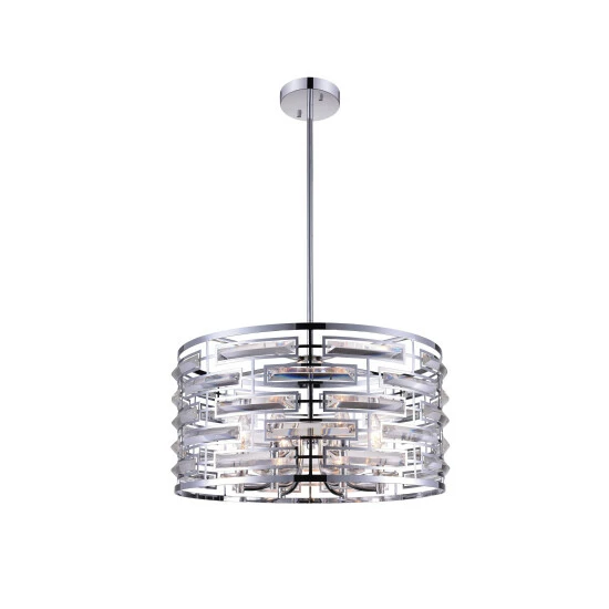 Flash Sale ๐ Silver Orchid Abbott Chrome 6-light Drum Chandelier ๐ฏ