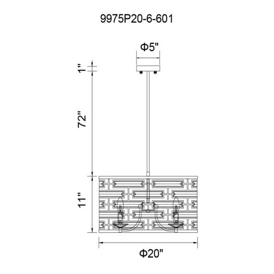 Flash Sale ๐ Silver Orchid Abbott Chrome 6-light Drum Chandelier ๐ฏ - Image 2