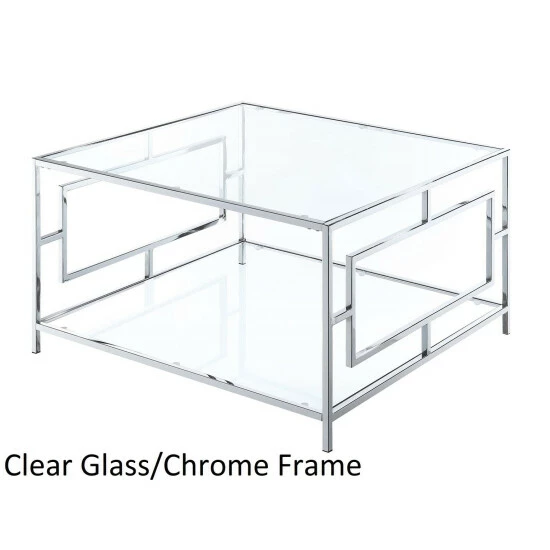 Flash Sale ๐งจ Silver Orchid Aasen Chrome Square Coffee Table ๐ - Image 3