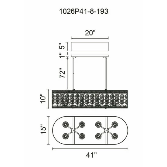 Outlet โจ Silver Orchid Swain Champagne 8-light Chandelier ๐ - Image 5