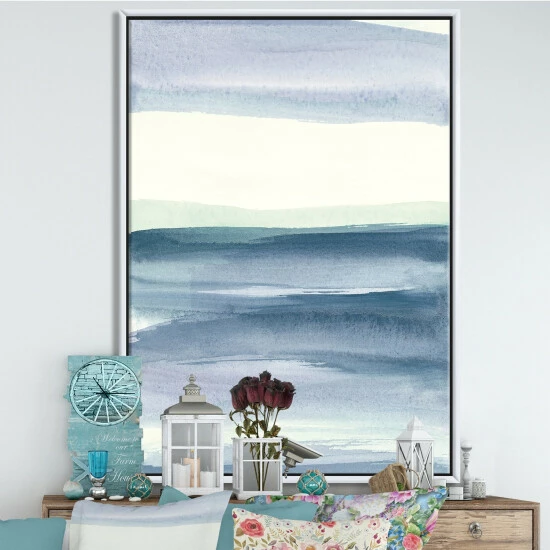 Coupon đĽ Silver Orchid 'Mint Indigo Dawn I' Farmhouse Framed Canvas đ 3 Coupon đĽ Silver Orchid 'Mint Indigo Dawn I' Farmhouse Framed Canvas đ