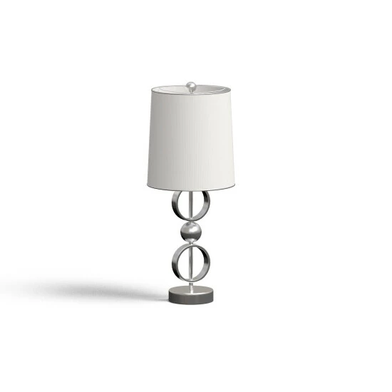 Outlet ๐ Silver Orchid Velez Brushed Steel Table Lamps (Set Of 2) ๐ - Image 3