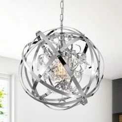 Cheapest 🎁 Silver Orchid Nielson 19-Inch Chrome Pendant Lamp 😍