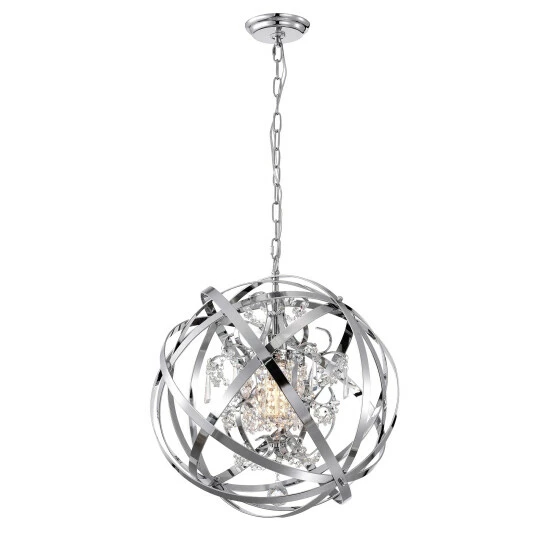 Cheapest ๐ Silver Orchid Nielson 19-Inch Chrome Pendant Lamp ๐ 5 Cheapest ๐ Silver Orchid Nielson 19-Inch Chrome Pendant Lamp ๐ - Image 3