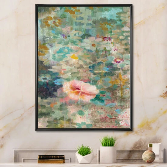 New ๐ฅฐ Silver Orchid 'Flower Shower II' Cabin & Lodge Framed Canvas - Pink ๐ฏ - Image 7