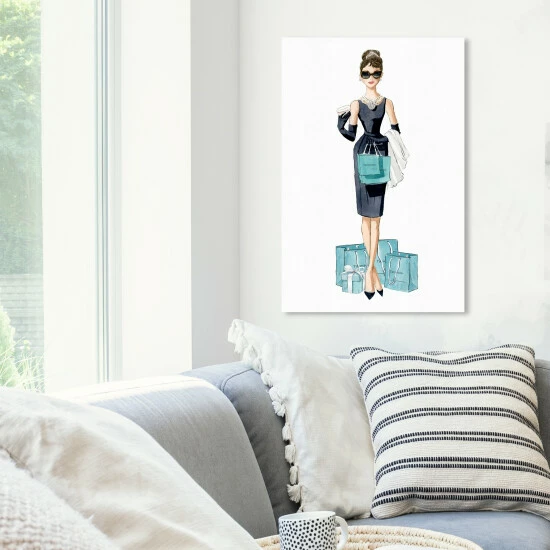 Hot Sale đ Silver Orchid 'Diamond Breakfast Shopping' Wall Art Canvas Print đ