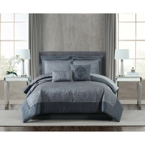 Deals ๐ Silver Orchid Sym 7-piece Comforter Set ๐คฉ