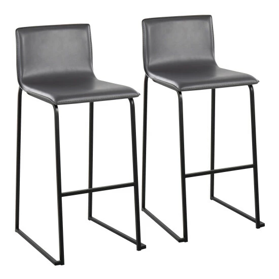 Best deal đ Silver Orchid Mara Upholstered Bar Stool - Set Of 2 Black/gold đ - Image 7