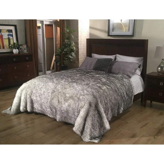 Cheap ๐ Silver Orchid Alden Plush Faux Sheepskin Luxury Bedspread ๐ - Image 4
