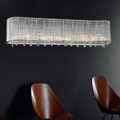 Discount 🥰 Silver Orchid Blue 4-light Wall Sconce With Chrome Finish 😉