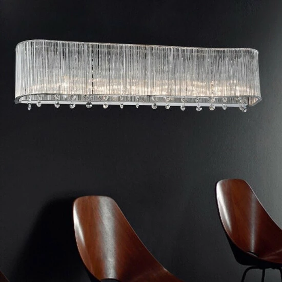 Discount ๐ฅฐ Silver Orchid Blue 4-light Wall Sconce With Chrome Finish ๐