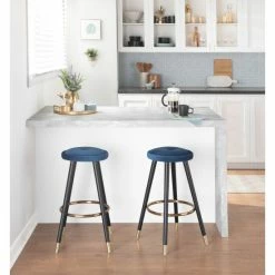 Outlet ✨ Silver Orchid Cavalier Counter Stool - Set Of 2 Green 🔔