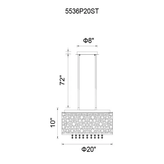 Cheap ✔️ Silver Orchid Boyd 7-light Chandelier With Chrome Finish ✨ - Image 2