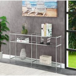 Outlet 🛒 Silver Orchid Farrar 54" Console Table ⌛ -Silver Orchid Shop unnamed file 5045