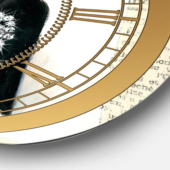 New đ Silver Orchid Borella 'Chic Galm Closet I' Glam Large Wall Clock đĽ - Image 2