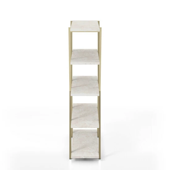 Promo âď¸ Silver Orchid Epstewin Metal Frame 4-shelf Bookcase/Room Divider Chrome đ - Image 7