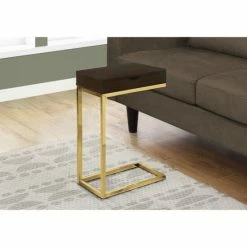 Coupon 🔥 Silver Orchid Briscoe Cappuccino And Goldtone Metal 1-drawer Accent Table 🛒