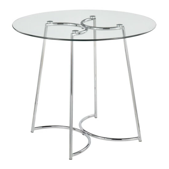 Cheap â Silver Orchid Cece Dinette Table Gold Metal/clear Glass đ - Image 3
