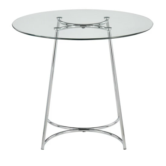 Cheap â Silver Orchid Cece Dinette Table Gold Metal/clear Glass đ - Image 5