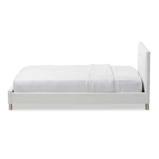 Buy đ Silver Orchid Caillol Tufted Upholstered Queen Bed White â - Image 2