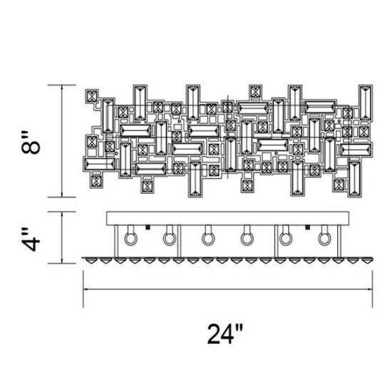 Hot Sale ๐ Silver Orchid Bunny 6-light Wall Sconce With Chrome Finish ๐งจ - Image 2