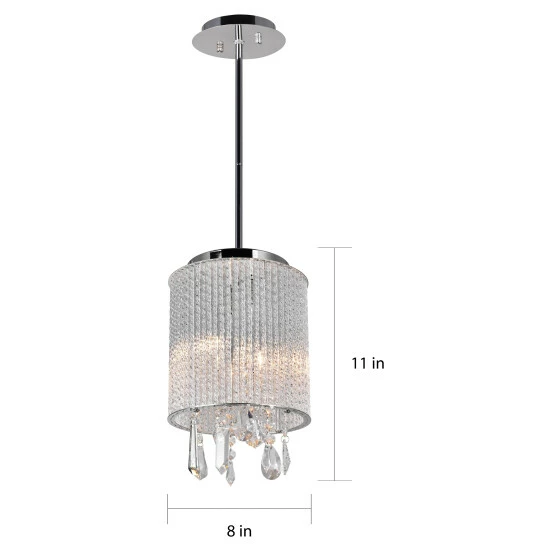 Top 10 ๐ Silver Orchid Brendel 2-light Mini Pendant With Chrome Finish ๐ - Image 5