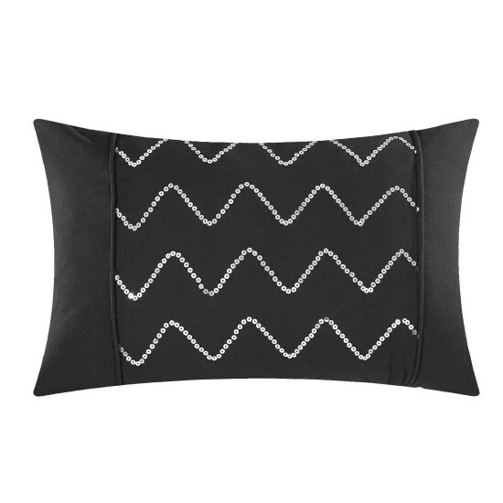 Outlet ⨠Silver Orchid Niven Black Pinch Pleated 4-piece Duvet Cover Set đ - Image 4