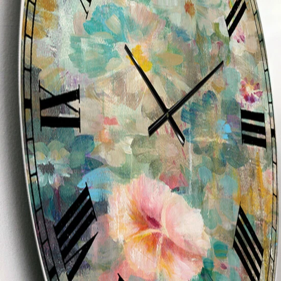 Cheap ๐ Silver Orchid Fonteney Cabin & Lodge Oversized Metal Clock ๐งจ - Image 3