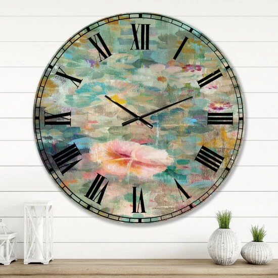 Cheap ๐ Silver Orchid Fonteney Cabin & Lodge Oversized Metal Clock ๐งจ - Image 8