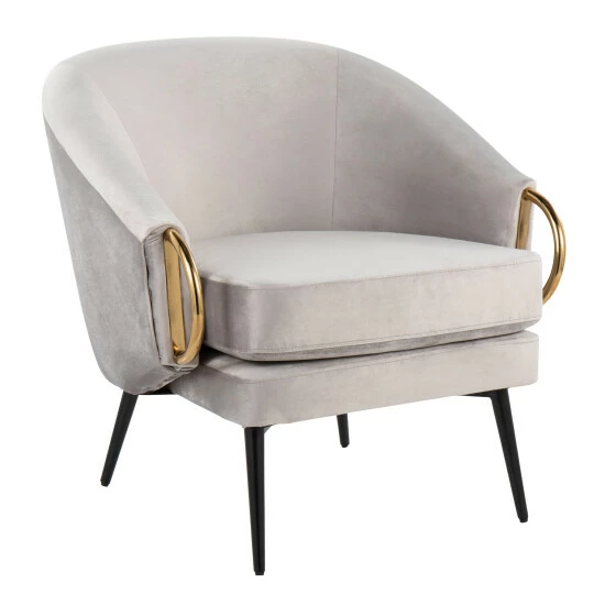 Wholesale ๐ Silver Orchid Battista Accent Chair ๐ - Image 3