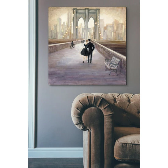 Wholesale 𤊠Silver Orchid 'Bridge To NY By Julia Purinton Giclee Canvas đ - Image 4