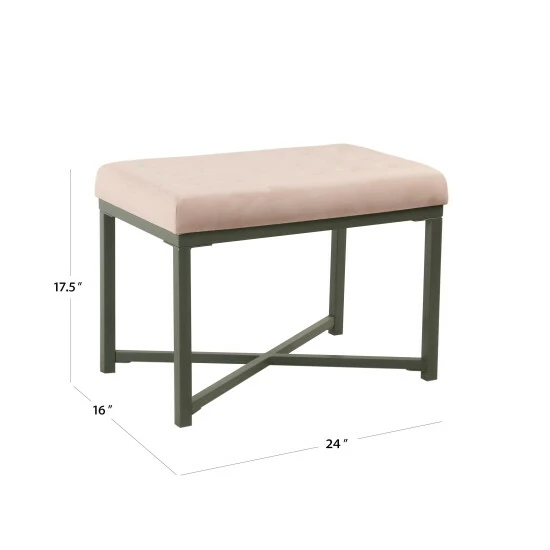 Cheapest 🤩 Silver Orchid Sid Velvet Tufted Ottoman ⭐ 10 Cheapest 🤩 Silver Orchid Sid Velvet Tufted Ottoman ⭐ - Image 8