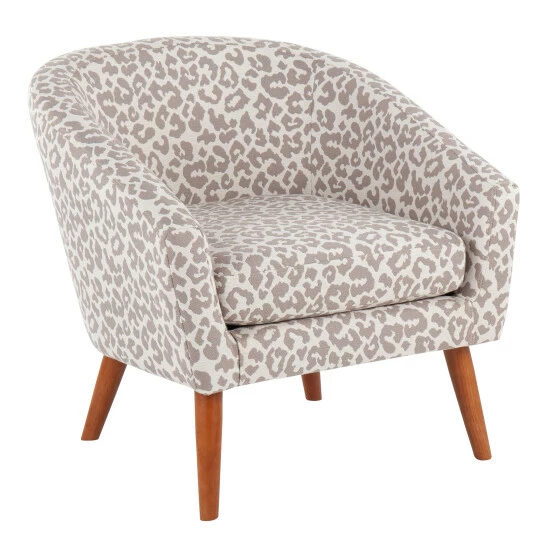 New đ Silver Orchid Haid Leopard Tub Chair Beige â¨