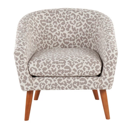 New đ Silver Orchid Haid Leopard Tub Chair Beige ⨠- Image 4