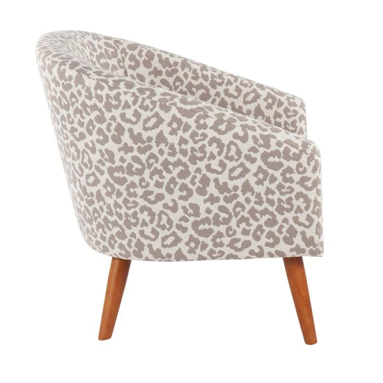 New đ Silver Orchid Haid Leopard Tub Chair Beige ⨠- Image 7