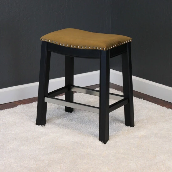 Flash Sale โ๏ธ Silver Orchid Rosar Velvet Espresso Counter Chair Ink Navy ๐ฏ - Image 5