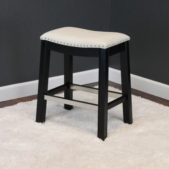 Flash Sale โ๏ธ Silver Orchid Rosar Velvet Espresso Counter Chair Ink Navy ๐ฏ - Image 6