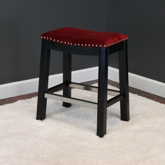 Flash Sale โ๏ธ Silver Orchid Rosar Velvet Espresso Counter Chair Ink Navy ๐ฏ - Image 8