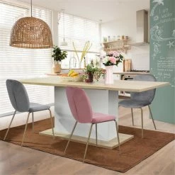 Cheap 💯 Silver Orchid Bergen Contemporary Velvet Dining Room Chair (Set Of 2) Rose 🔥