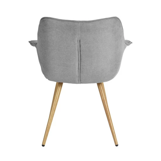 Flash Sale ✔️ Silver Orchid Kellerman Velvet Upholstered Dining Chair (Set Of 2) Grey/oak ✔️ - Image 5