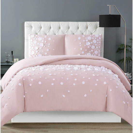 New ⌛ Silver Orchid Perkins 3-piece Flowers Duvet Cover Set Mint ❤️ 4 New ⌛ Silver Orchid Perkins 3-piece Flowers Duvet Cover Set Mint ❤️ - Image 2