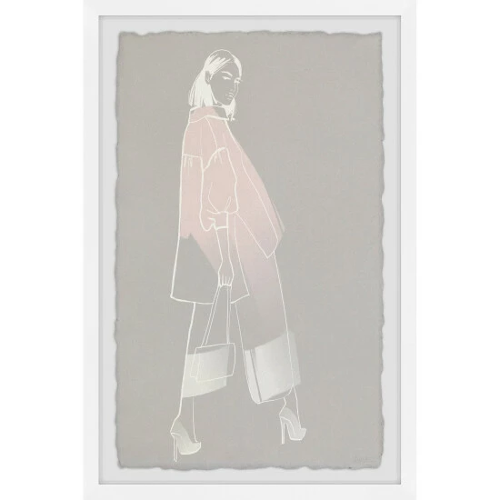 Discount 🥰 Silver Orchid Lady In Pink' Framed Painting Print 🤩