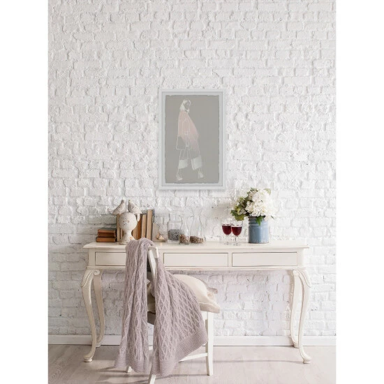 Discount 🥰 Silver Orchid Lady In Pink' Framed Painting Print 🤩 - Image 5