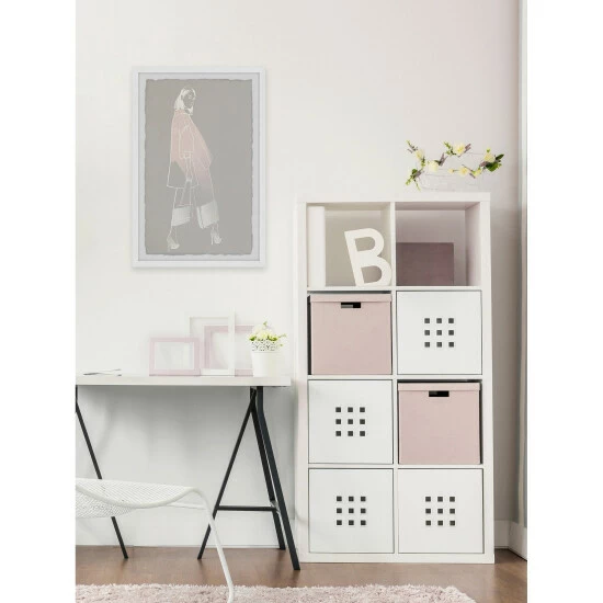 Discount 🥰 Silver Orchid Lady In Pink' Framed Painting Print 🤩 - Image 7