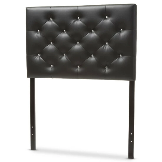 Best Sale đ Silver Orchid Ahern Twin-size Faux Leather Upholstered Button-tufted Headboard White đ - Image 4