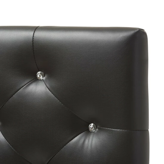 Best Sale đ Silver Orchid Ahern Twin-size Faux Leather Upholstered Button-tufted Headboard White đ - Image 5