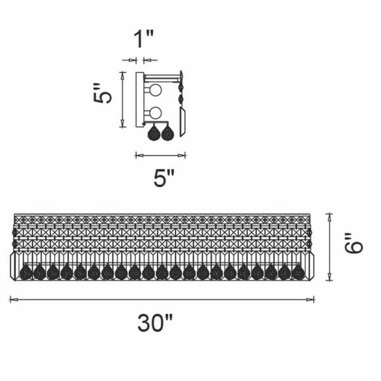 Discount đ Silver Orchid Dahlberg 7-light Wall Sconce With Chrome Finish đ - Image 2