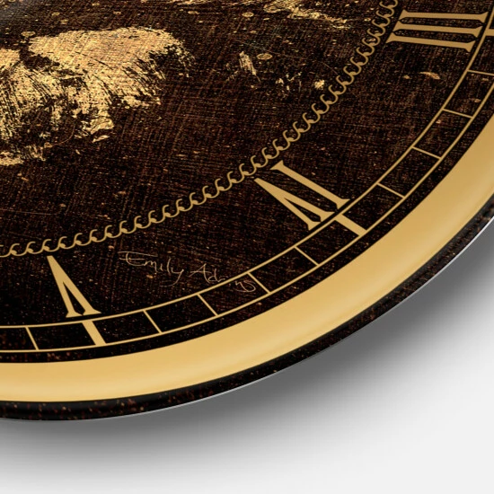 Discount ✨ Silver Orchid Borella 'Gold Fashions Lips' Glam Wall Clock 🥰 - Image 2